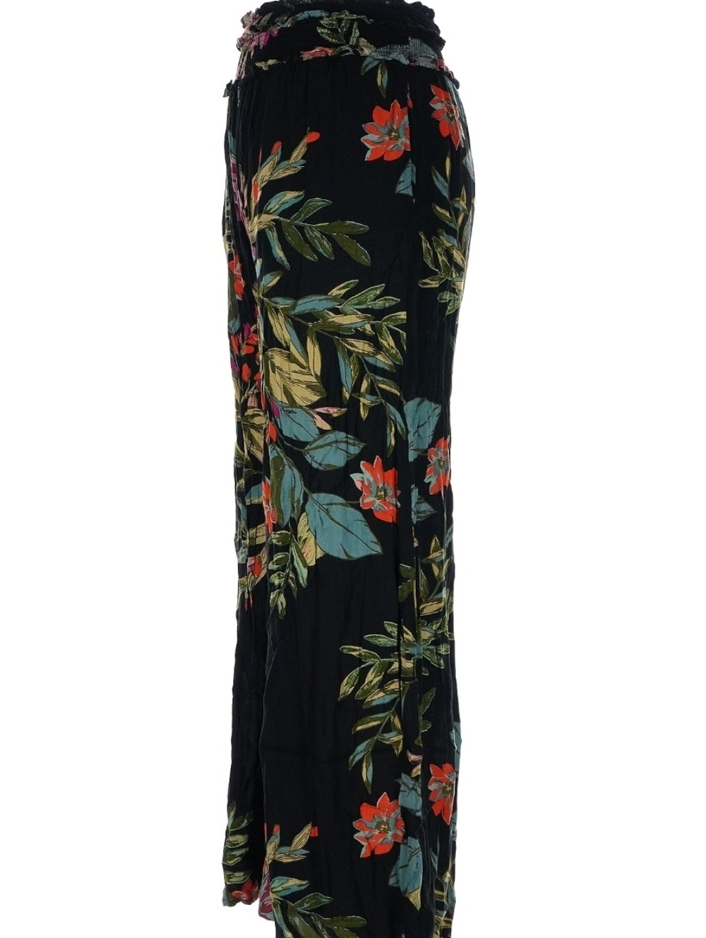 Patrons of Peace Black Floral Wide-Leg Paperbag Waist Pants - Picture 5 of 8